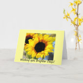 Carte Jours ensoleillés (Fleur jaune)