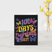 Carte Jours Fluttered By - 100th Day Of School Butterfly (Fleur jaune)