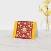 Carte Jours néerlandais (Fleur jaune)