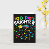Carte Jours Plus Brighter Joyeux 100 Jours D'Enseignants (Fleur jaune)