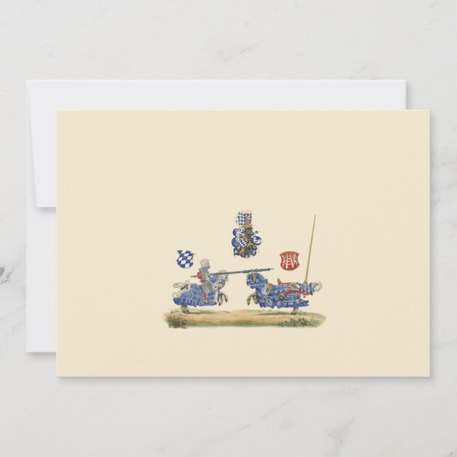 Carte Jousting Knights - Thème médiéval (Devant)