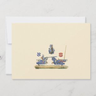 Carte Jousting Knights - Thème médiéval