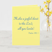 Carte Jovely Faire un cri joyeux (Fleur jaune)