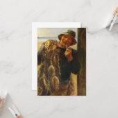 Carte Jovial Fisherman (par Frederick Morgan) (Devant/Arrière en situation)