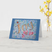 Carte "Joy" (Fleur jaune)