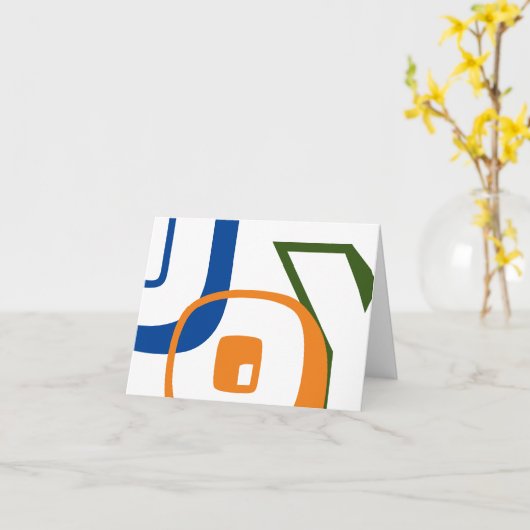 Carte Joy (Fleur jaune)