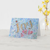 Carte "Joy" (Fleur jaune)