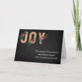 Carte JOY Bonnes Fêtes Entreprise Vacances (Devant)