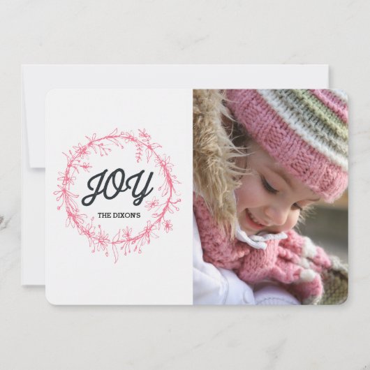 CARTE JOY & DOODLE WREATH (Devant)