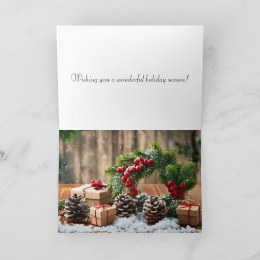 Carte Joy Holiday Greeting Card (Intérieur)