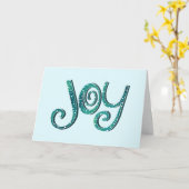 Carte Joy Noël Vacances Souhaiter Famille Amis Salutatio (Fleur jaune)