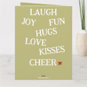 Carte Joy of Christmas Folded Card (Dos)