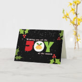 Carte Joy Of The Season Christmas Card (Fleur jaune)
