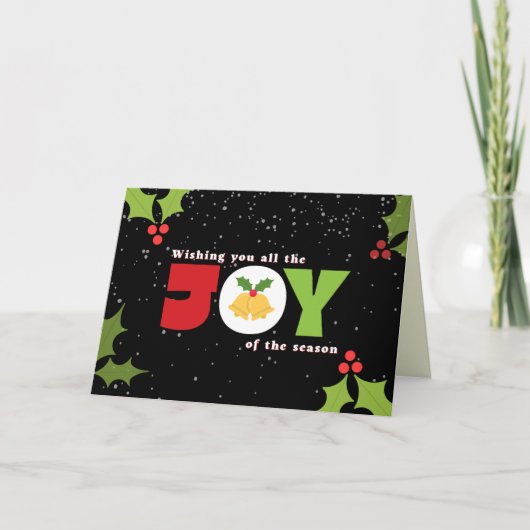 Carte Joy Of The Season Christmas Card (Devant)