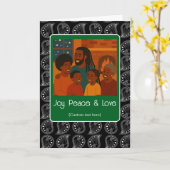 Carte Joy Peace Love - Add Your Photo (Fleur jaune)