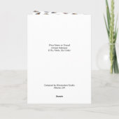 Carte Joy Peace Love - Custom Background & Message (Dos)