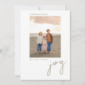 Carte Joy Photo Holiday (Devant)