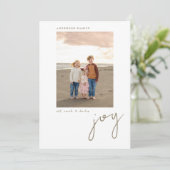 Carte Joy Photo Holiday (Debout devant)