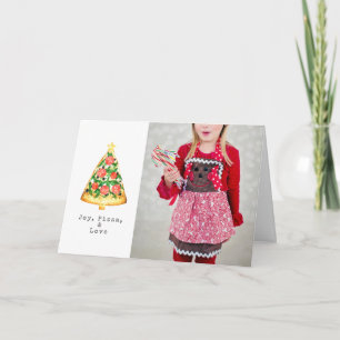 Carte Joy Pizza Love Christmas Photos