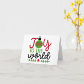 Carte Joy to the World Card (Fleur jaune)