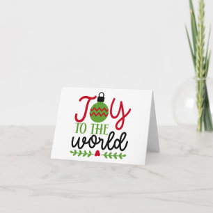 Carte Joy to the World Card