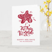 Carte Joy to the world | Holidays (Fleur jaune)