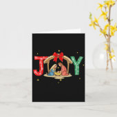 Carte Joy To The World Jesus Christian Nativity Scence C (Fleur jaune)
