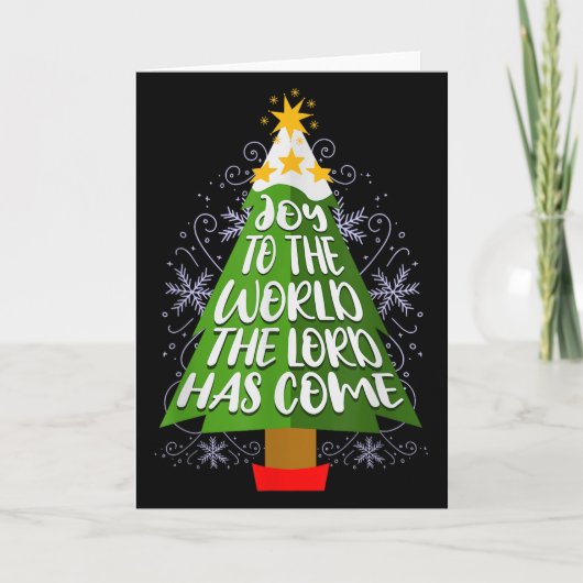 Carte Joy To The World The Lord Has Come Christian Chris (Devant)