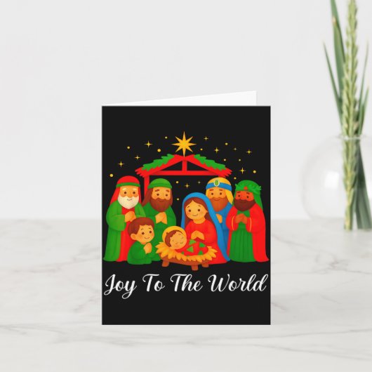 Carte Joy To The World Ugly Christmas Sweater Xmas Squad (Devant)
