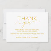 Carte *~* JOY Wreath Corporate Business Holiday Card (Dos)