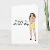 Carte Joyeuse 1ère fête des mères  (Devant)