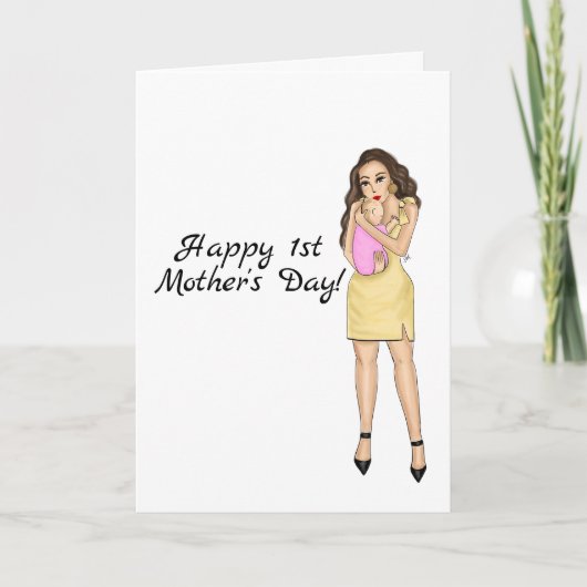 Carte Joyeuse 1ère fête des mères  (Devant)