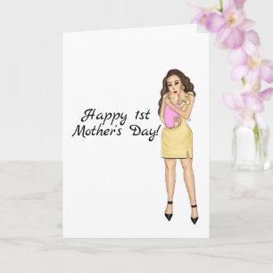 Carte Joyeuse 1ère fête des Mères