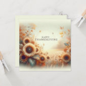 Carte Joyeuse Action de grâce (Devant/Arrière en situation)