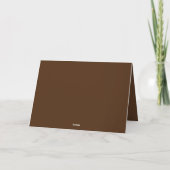 Carte Joyeuse Action de grâce Citrouille et Dinde à un a (Dos)