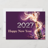 Carte Joyeuse année 2027 Célébration (Devant)
