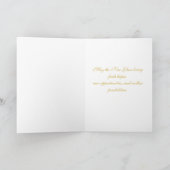 Carte Joyeuse Année Élégante Noir & Or (Intérieur)