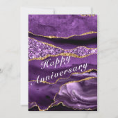 Carte Joyeuse Anniversaire - Agate Violet Violet O (Devant)