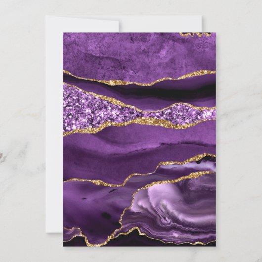 Carte Joyeuse Anniversaire - Agate Violet Violet O (Dos)