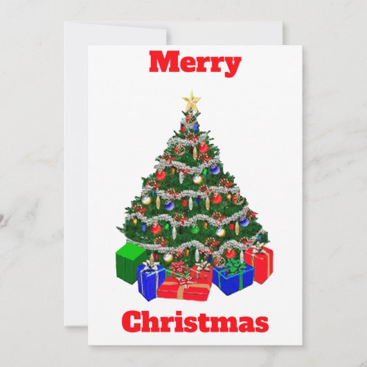 Carte Joyeuse Arbre de Noël (Devant)