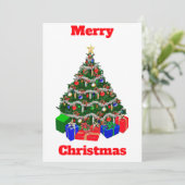 Carte Joyeuse Arbre de Noël (Debout devant)