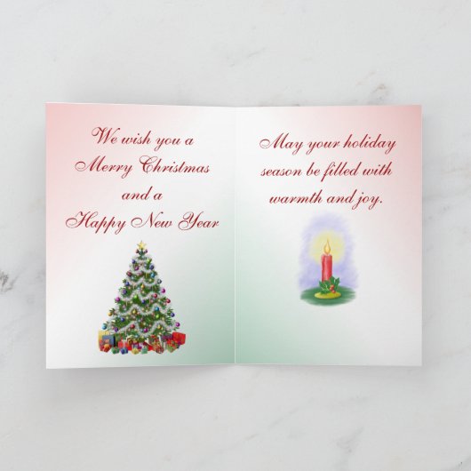 Carte Joyeuse Arbre de Noël (Intérieur)