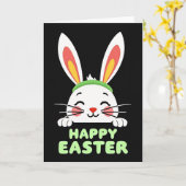 Carte Joyeuse avec Nez de Lapin (Fleur jaune)