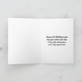 Carte Joyeuse banane singe 3e anniversaire (Intérieur)