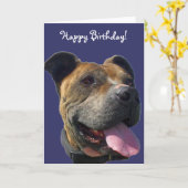 Carte Joyeuse Birthday (Fleur jaune)