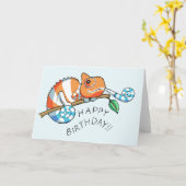 Carte Joyeuse Birthday (Fleur jaune)