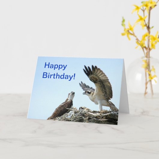 Carte Joyeuse Birthday (Fleur jaune)