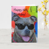 Carte Joyeuse Birthday (Fleur jaune)