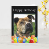 Carte Joyeuse Birthday (Fleur jaune)