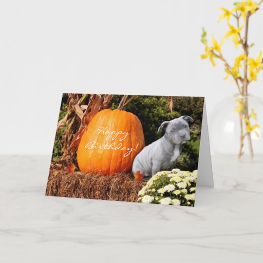 Carte Joyeuse Birthday (Fleur jaune)